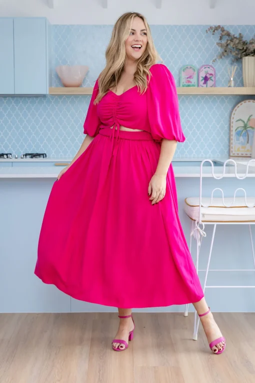 Pippa Cut Out Dress in Pink