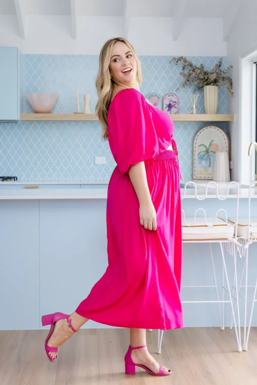 Pippa Cut Out Dress in Pink