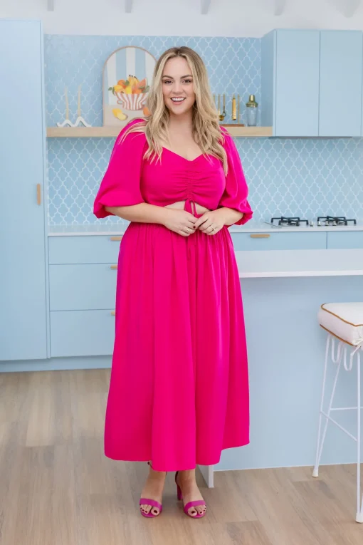 Pippa Cut Out Dress in Pink