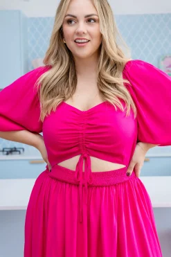 Pippa Cut Out Dress in Pink