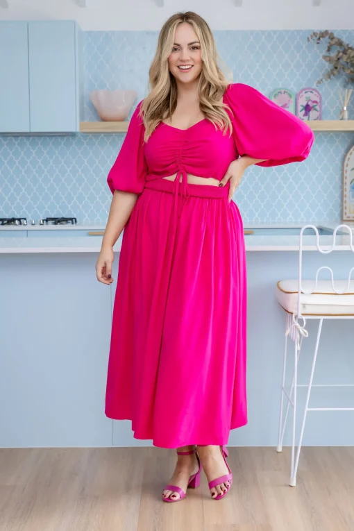 Pippa Cut Out Dress in Pink