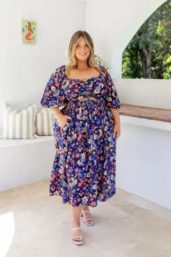 Pippa Cut Out Dress in Posie