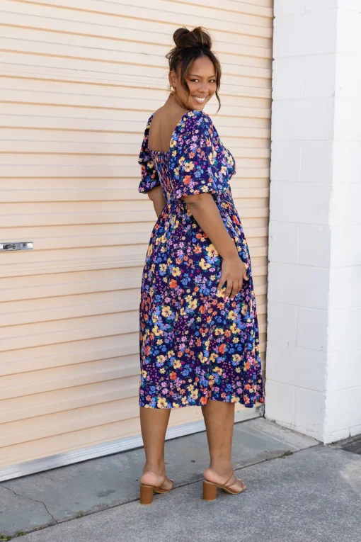 Pippa Cut Out Dress in Posie