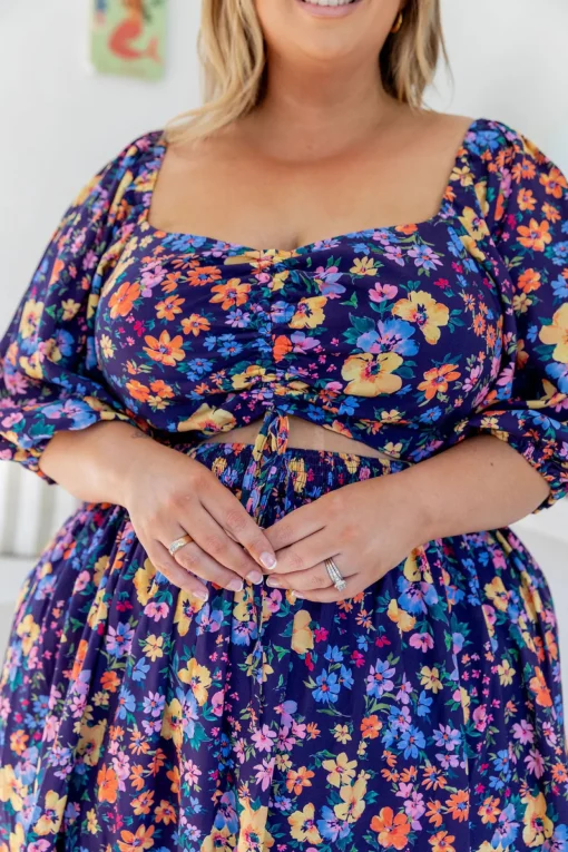 Pippa Cut Out Dress in Posie