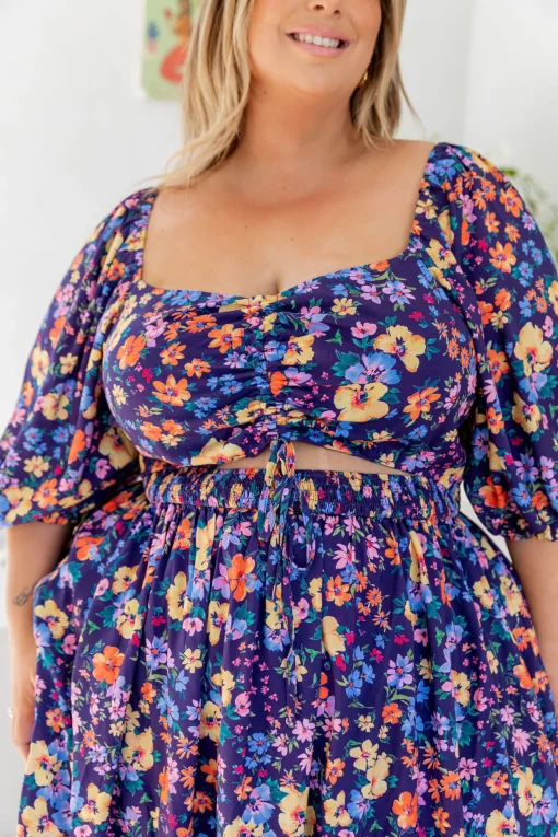 Pippa Cut Out Dress in Posie
