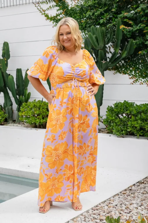 Pippa Jumpsuit in Honey Bloom