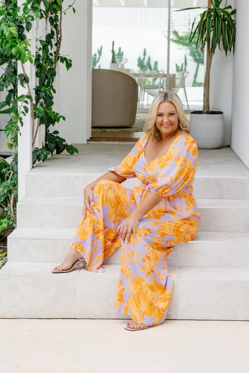 Pippa Jumpsuit in Honey Bloom
