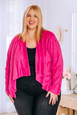 Quinn Jacket in Fuchsia Pink