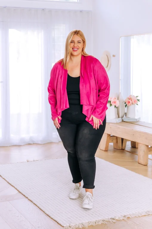 Quinn Jacket in Fuchsia Pink