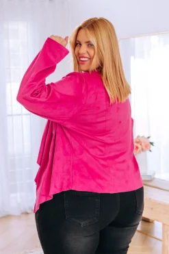 Quinn Jacket in Fuchsia Pink