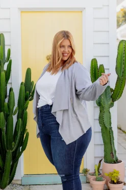 Quinn Jacket in Silver