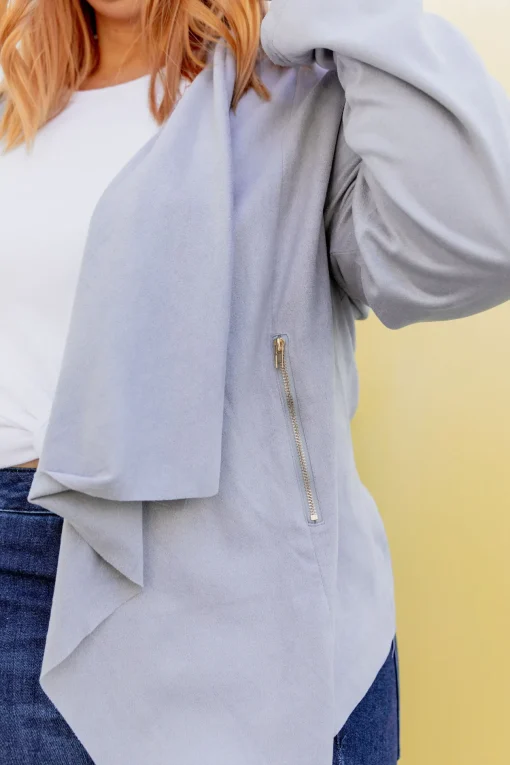 Quinn Jacket in Silver
