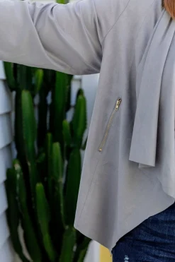 Quinn Jacket in Silver