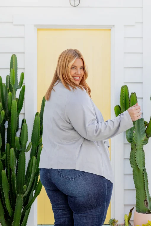 Quinn Jacket in Silver
