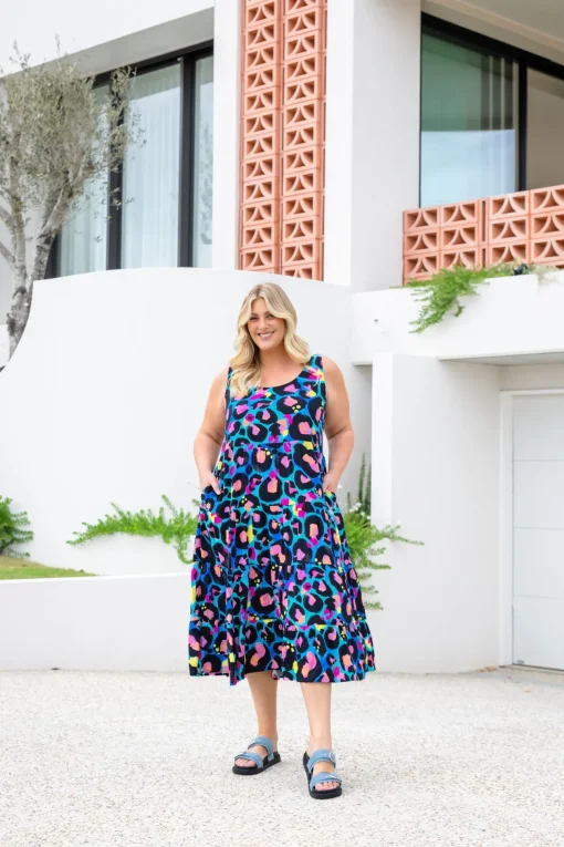 Ronnie Dress in Kasey Leopard by Kasey Rainbow