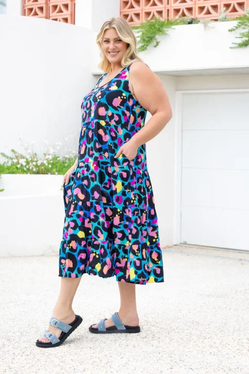 Ronnie Dress in Kasey Leopard by Kasey Rainbow
