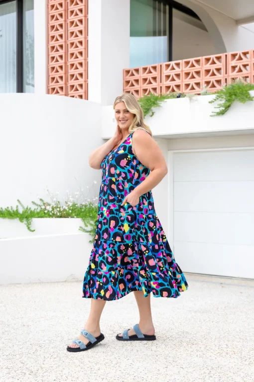 Ronnie Dress in Kasey Leopard by Kasey Rainbow