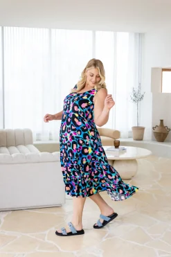 Ronnie Dress in Kasey Leopard by Kasey Rainbow