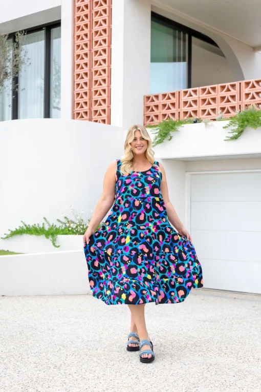 Ronnie Dress in Kasey Leopard by Kasey Rainbow