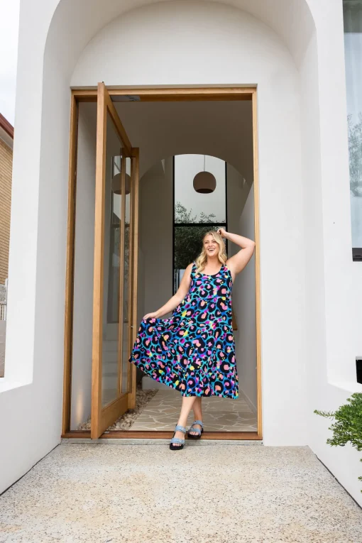 Ronnie Dress in Kasey Leopard by Kasey Rainbow