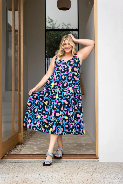 Ronnie Dress in Kasey Leopard by Kasey Rainbow