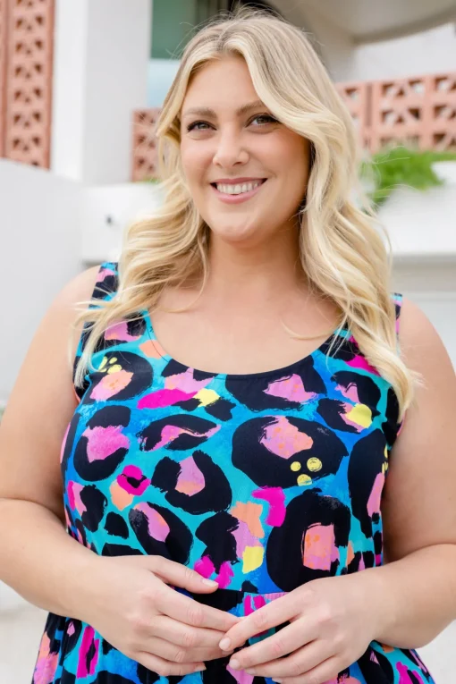 Ronnie Dress in Kasey Leopard by Kasey Rainbow