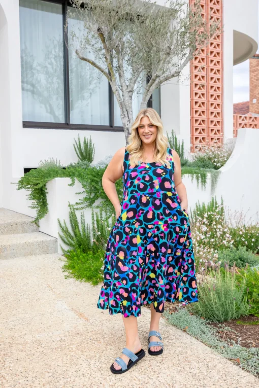 Ronnie Dress in Kasey Leopard by Kasey Rainbow
