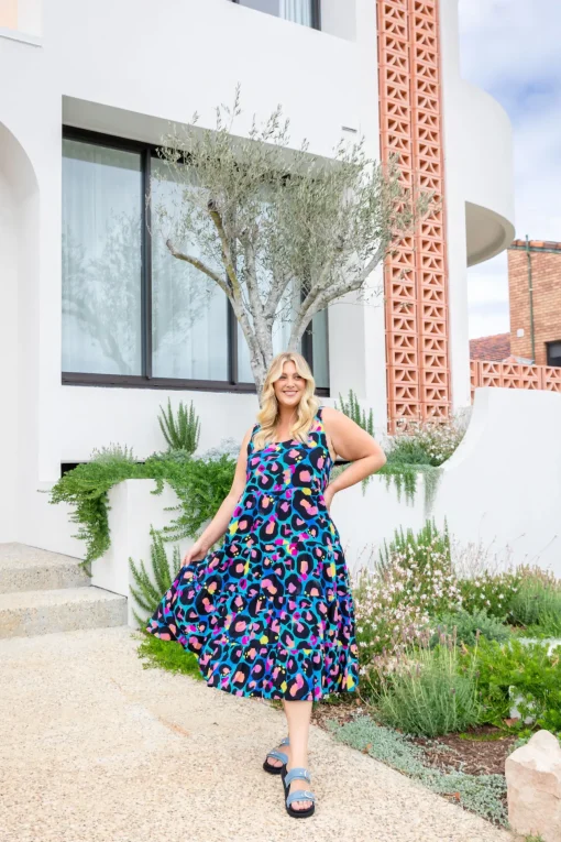 Ronnie Dress in Kasey Leopard by Kasey Rainbow