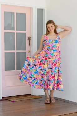 Ronnie Maxi Dress in Aussie Lilac by Kasey Rainbow