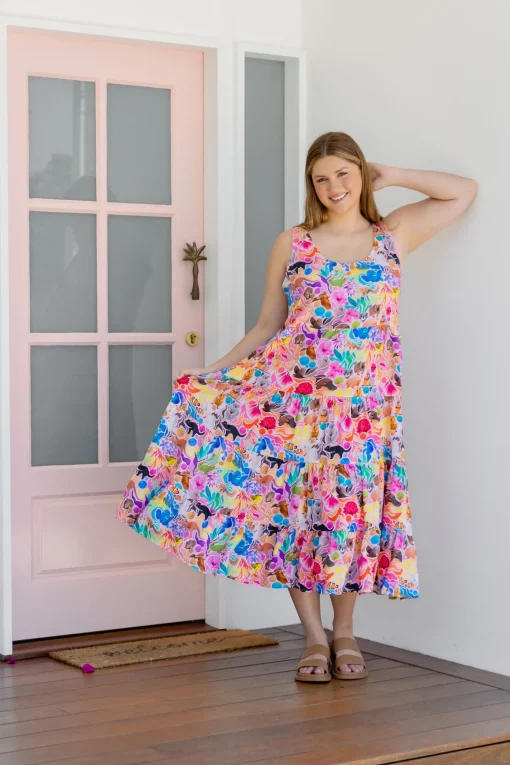 Ronnie Maxi Dress in Aussie Lilac by Kasey Rainbow