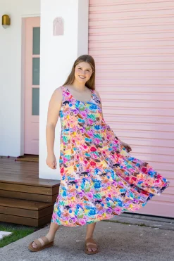 Ronnie Maxi Dress in Aussie Lilac by Kasey Rainbow