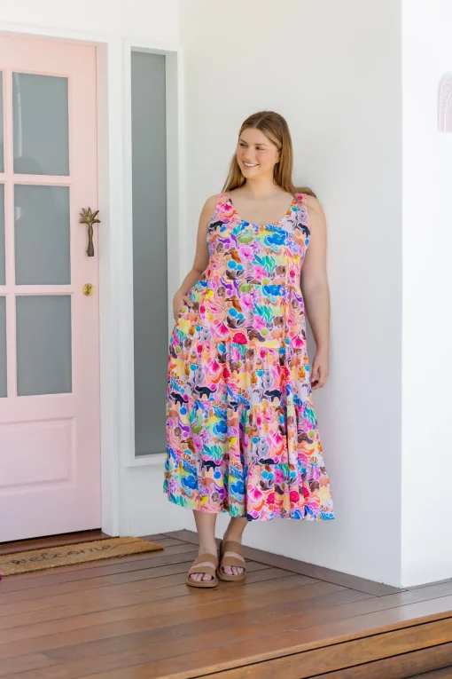 Ronnie Maxi Dress in Aussie Lilac by Kasey Rainbow