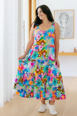 Ronnie Maxi Dress in Floral Fancy by Kasey Rainbow