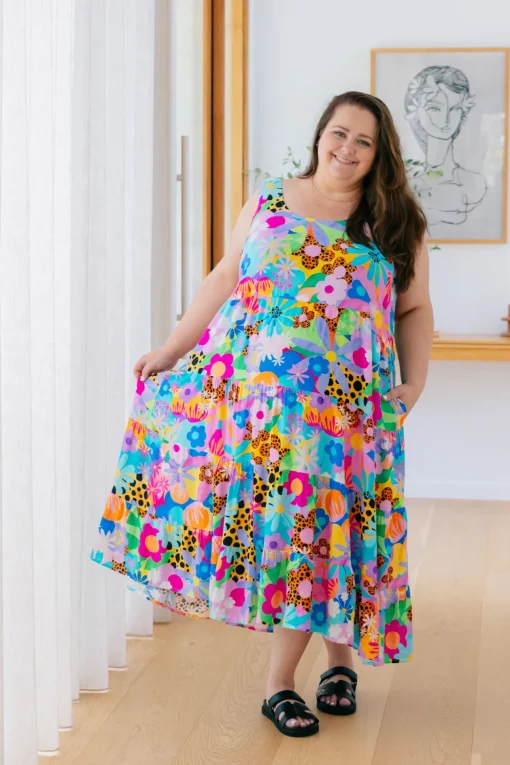 Ronnie Maxi Dress in Floral Fancy by Kasey Rainbow
