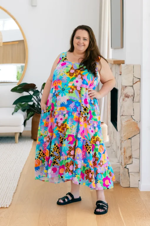 Ronnie Maxi Dress in Floral Fancy by Kasey Rainbow