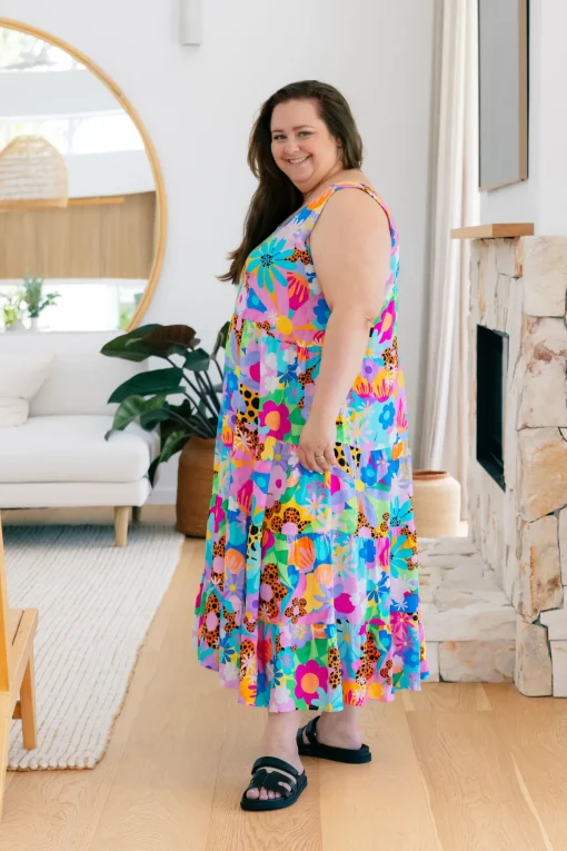 Ronnie Maxi Dress in Floral Fancy by Kasey Rainbow