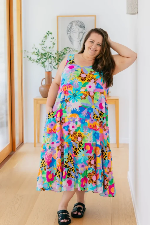 Ronnie Maxi Dress in Floral Fancy by Kasey Rainbow