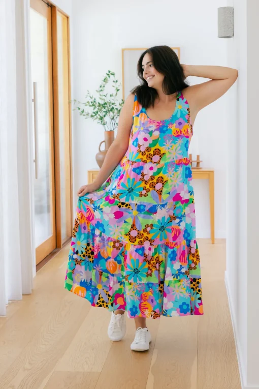 Ronnie Maxi Dress in Floral Fancy by Kasey Rainbow