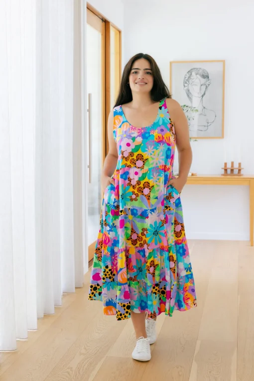 Ronnie Maxi Dress in Floral Fancy by Kasey Rainbow