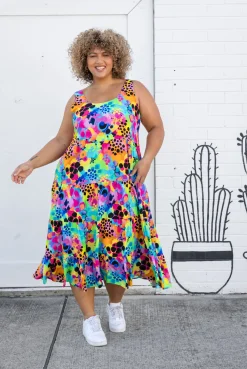 Ronnie Maxi Dress in Messy Mind by Kasey Rainbow