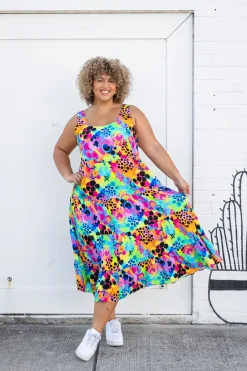Ronnie Maxi Dress in Messy Mind by Kasey Rainbow