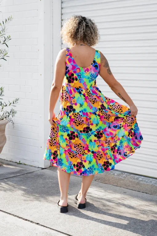 Ronnie Maxi Dress in Messy Mind by Kasey Rainbow