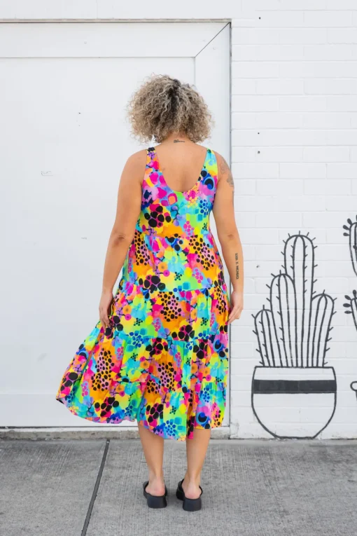 Ronnie Maxi Dress in Messy Mind by Kasey Rainbow