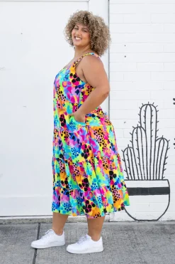Ronnie Maxi Dress in Messy Mind by Kasey Rainbow