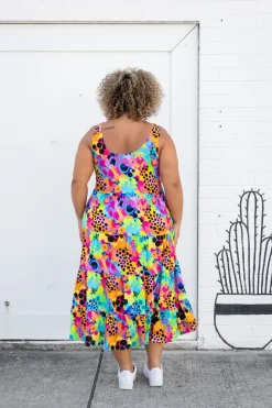 Ronnie Maxi Dress in Messy Mind by Kasey Rainbow