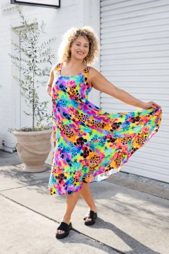 Ronnie Maxi Dress in Messy Mind by Kasey Rainbow