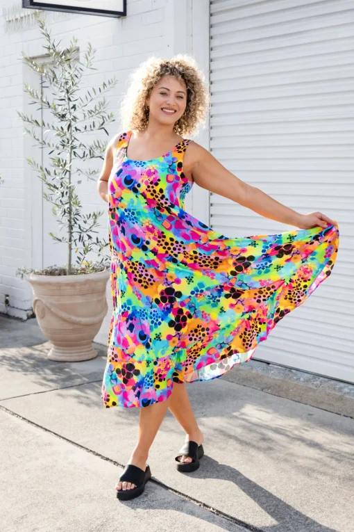 Ronnie Maxi Dress in Messy Mind by Kasey Rainbow