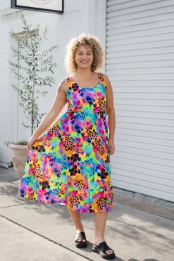 Ronnie Maxi Dress in Messy Mind by Kasey Rainbow