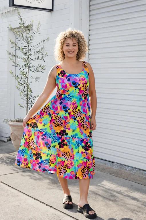Ronnie Maxi Dress in Messy Mind by Kasey Rainbow