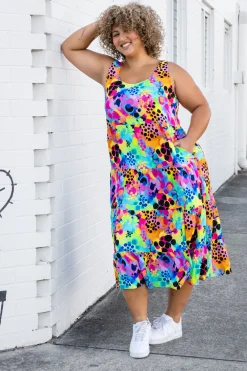 Ronnie Maxi Dress in Messy Mind by Kasey Rainbow